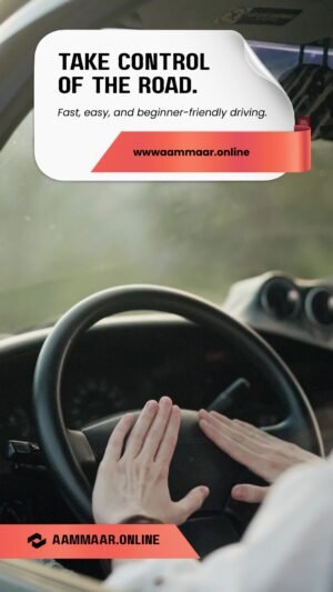 Black, White & Red Modern Driving Mobile Video