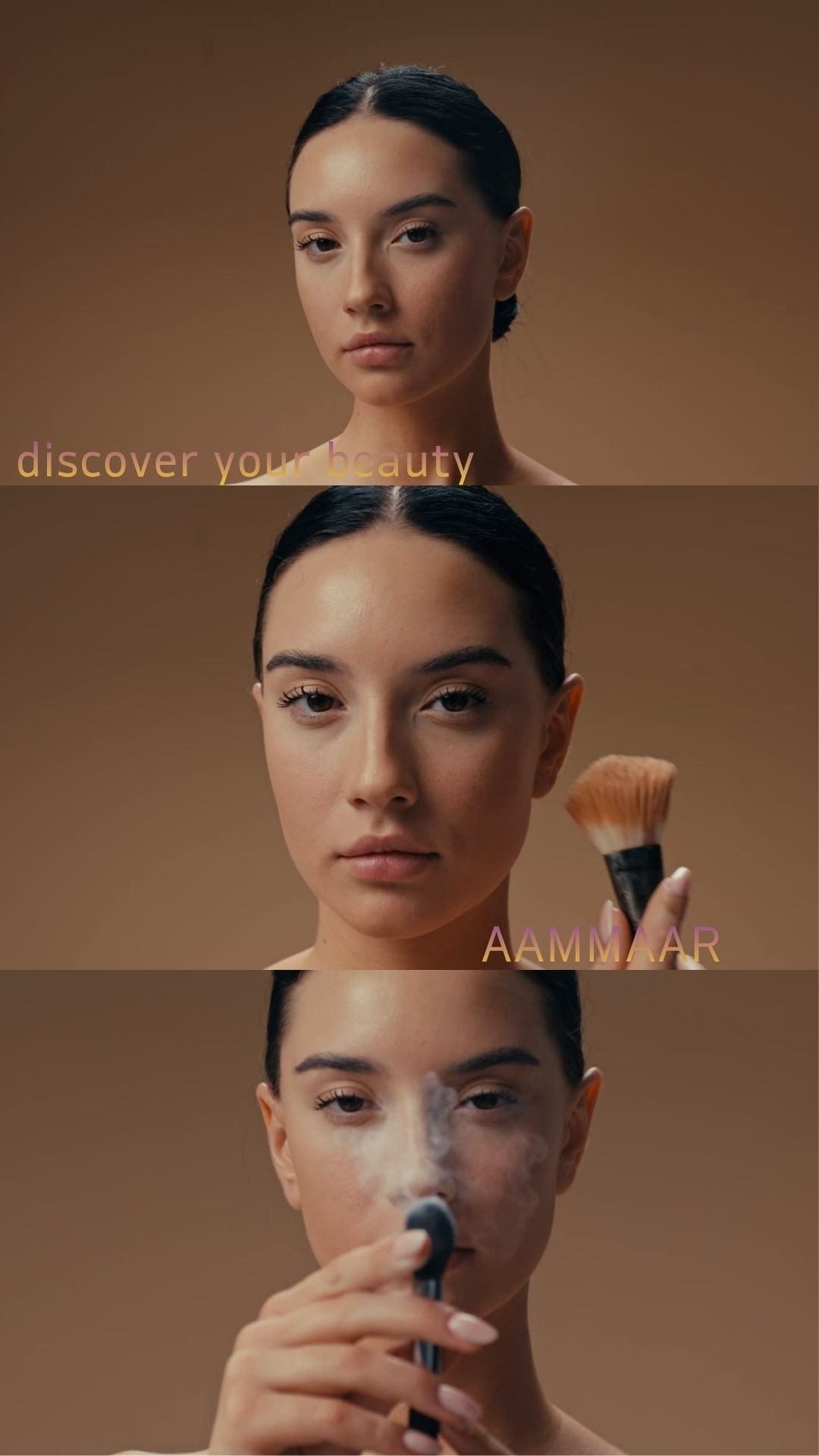 Brown Minimalist Beauty Mobile Video