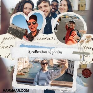Brown & Beige Collage Travel Photo Album TikTok Post