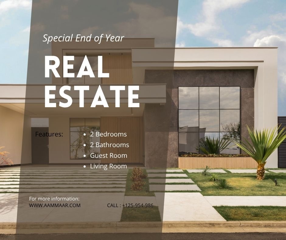 Cream Simple Real Estate Facebook Post