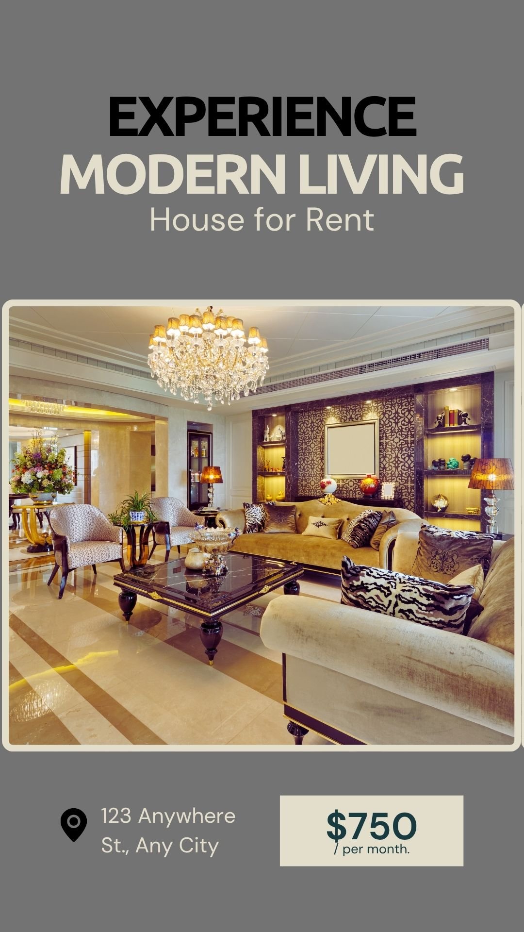 Gray and Creamy Modern House for Rent Mobile Video