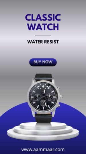 Grey Minimalist Smartwatch Product Quality Mobile Video