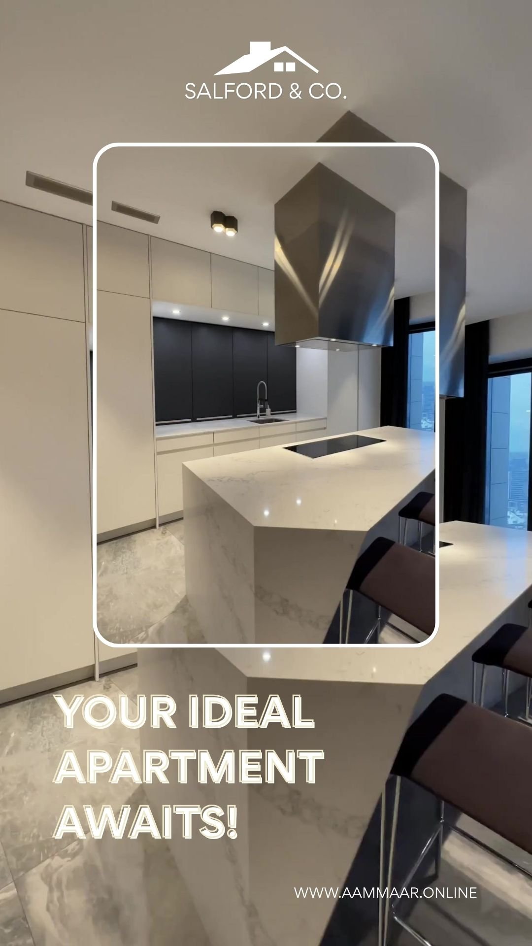 Monochrome Modern Apartment For Rent Mobile Video