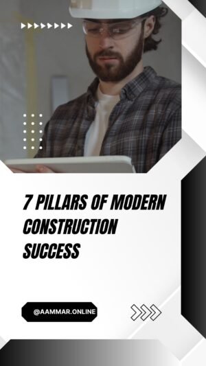 White & Black Geometric Modern Construction Mobile Video
