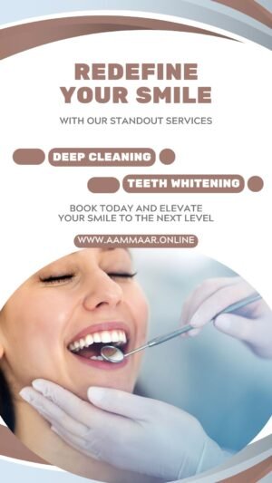 White And Blue Modern Geometric Medical Dental Clinic Mobile Video